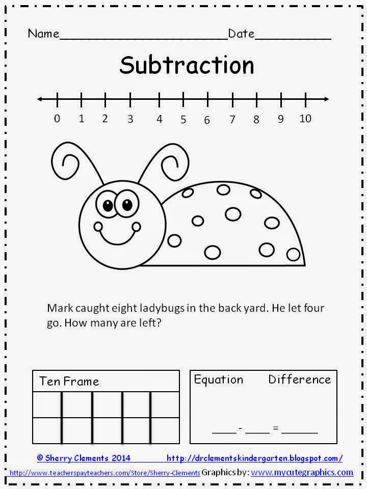 http://www.teacherspayteachers.com/Product/Subtraction-Word-Problems-Ladybugs-FREEBIE-1204328