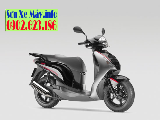 Sơn xe Honda PS màu xám đen bóng cực đẹp