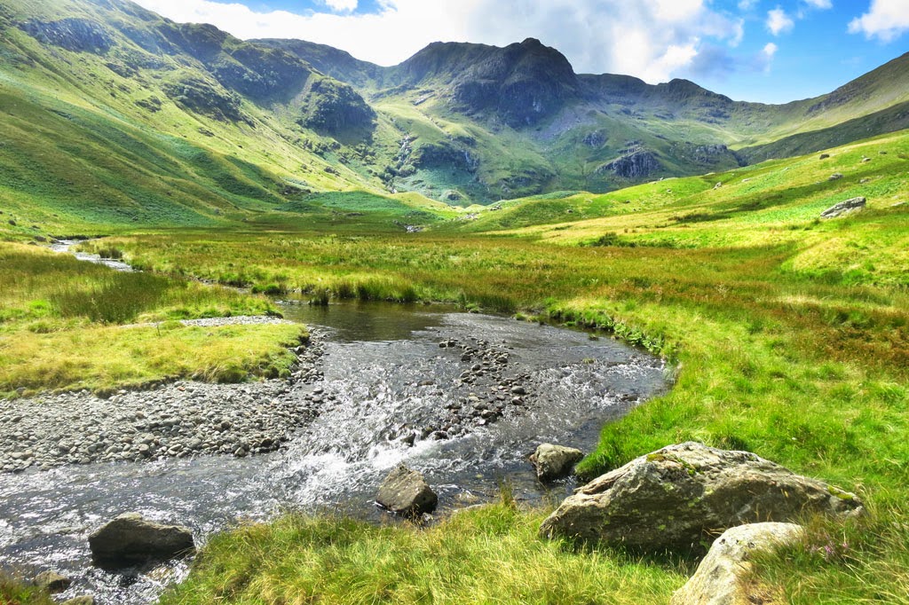 Fairfield circular walking route in the Lake District, from Patterdale, Ullswater