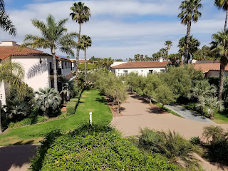 Garden View from our room in the Hilton Santa Barbara Beachfront Resort