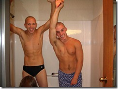 Buzzed, Cut, and Shaved Male Hair: Swim Team Haircuts