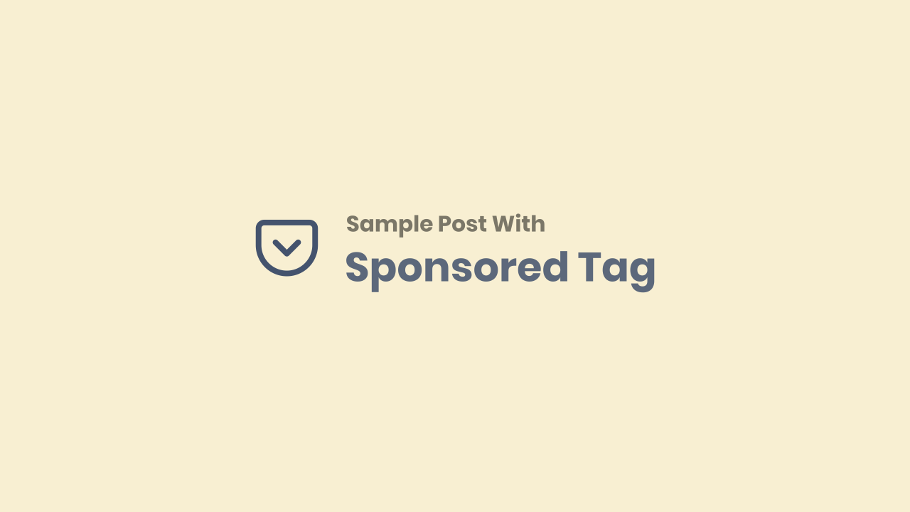 Sponsored Post Feature