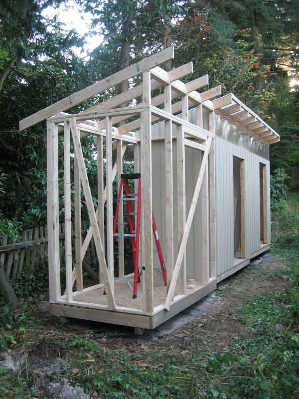 The Rat Hole: Shed - Part 11: Framing Walls and Rafters Unit 3
