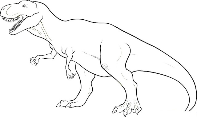 Dinosaurs Coloring Pages Free pic