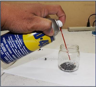 Para el proceso de recuperación de los Mini Push button Swichets, Usa un frasco de vidrio con tapa. No uses de plástico o metal.