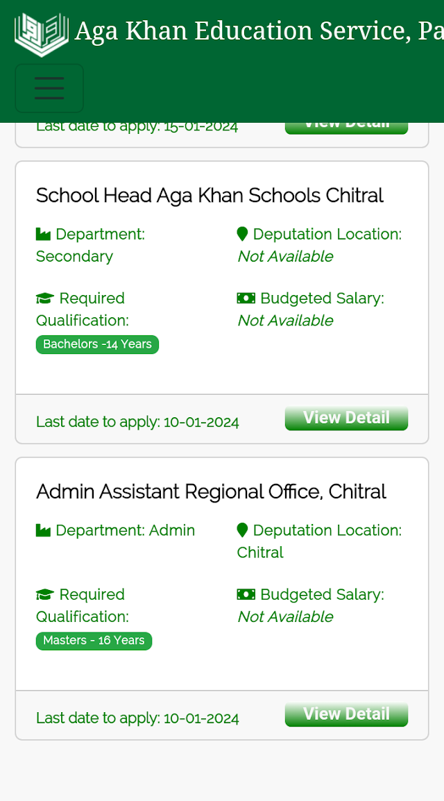 Aga Khan Education Service Chitral