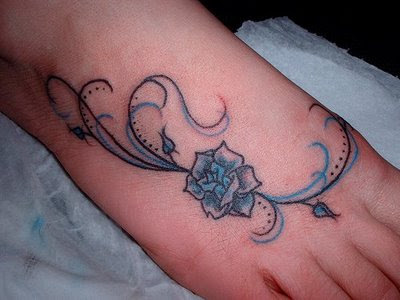 Tattoos are not for men only Currently girl foot tattoo designs are also