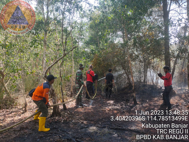 02062023 - BANUATODAY.COM - TRC BPBD Kabupaten Banjar memadamkan kebakaran lahan di Cindai Alus, Martapura. Dok Info Publik.jpeg