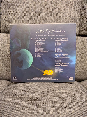 Photo of back of CD Case Sleeve for Little Big Adventure Symphonic Suite CD Album