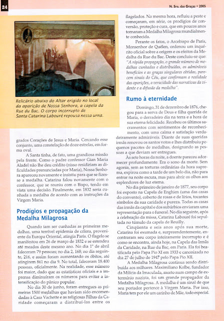 PROGRAMAÇÃO DAS FESTIVIDADES DE N. SRA. DAS GRAÇAS - 2005 - PAG 24