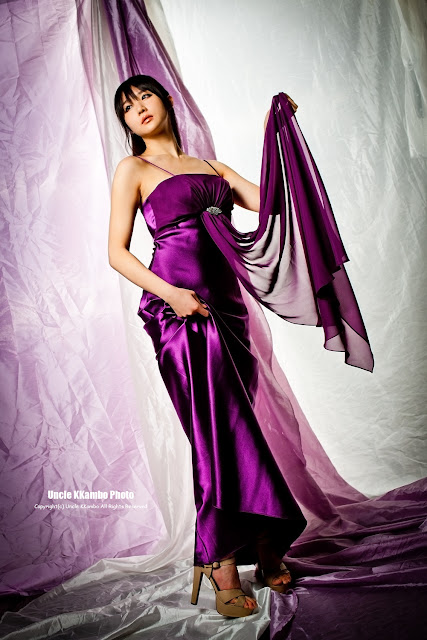 Yeon Da Bin Gorgeous in Purple Maxi