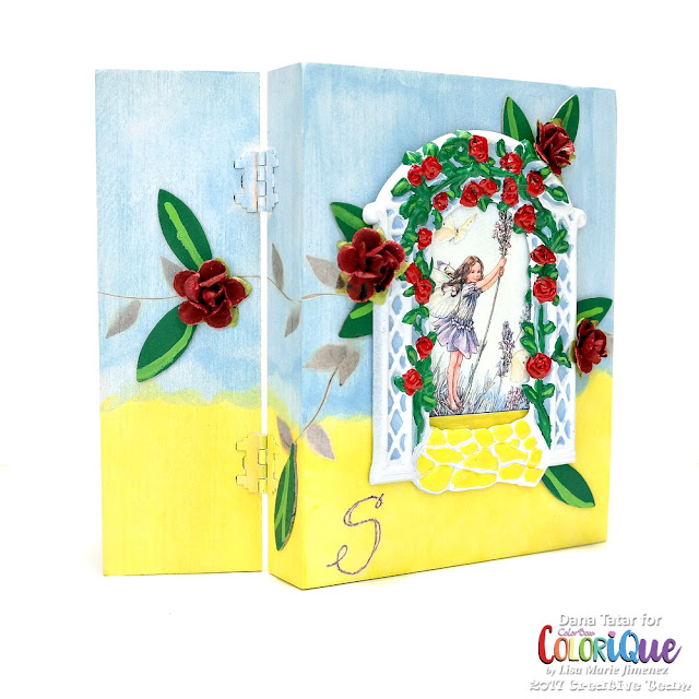 Whimsical Fairy Garden Box by Dana Tatar for ColoriQue by Lisa Marie Jimenez