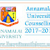 Annamalai University Counselling 2017–18 Available on Official Website