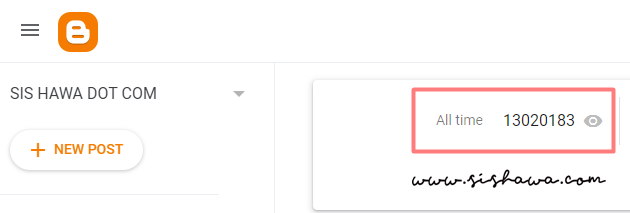 Pageviews Blog Cecah 13 Juta