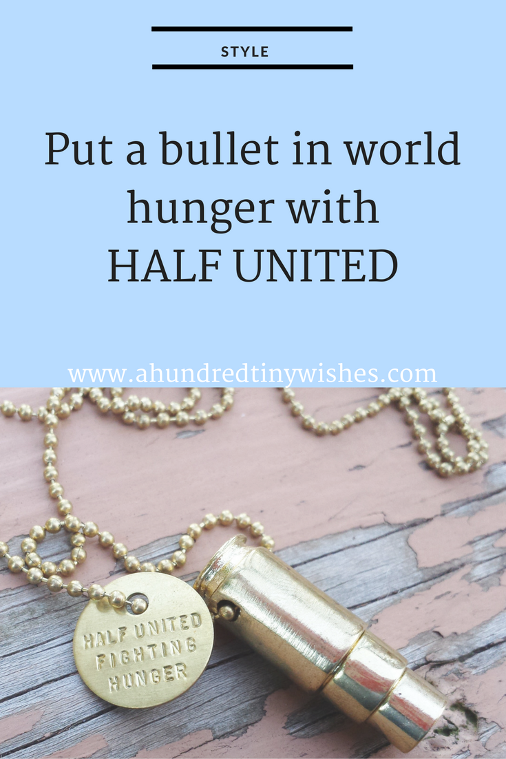 "Fighting Hunger" bullet necklace