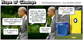 obama, obama jokes, political, humor, cartoon, conservative, hope n' change, hope and change, stilton jarlsberg, denauguration, inauguration, dunking booth