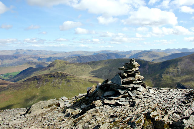View from Grisedale Pike in Cumbria