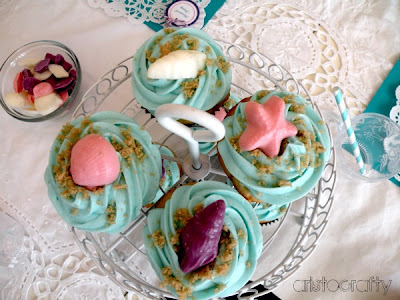 Little Mermaid Cupcake Rings