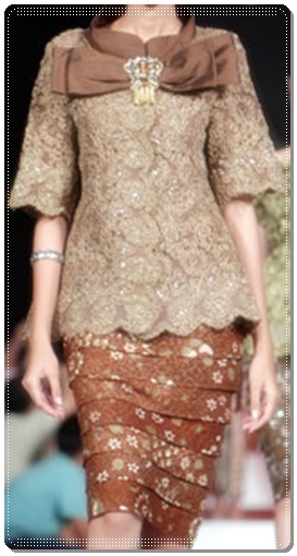 Contoh gambar model rok  batik  modern  terbaru