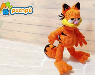 PATRON GRATIS GARFIELD AMIGURUMI 54804