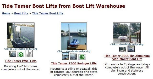 Boat Lifts &amp; Hoists Reviews: Tide Tamer 1500 lbs. PWC Lift 