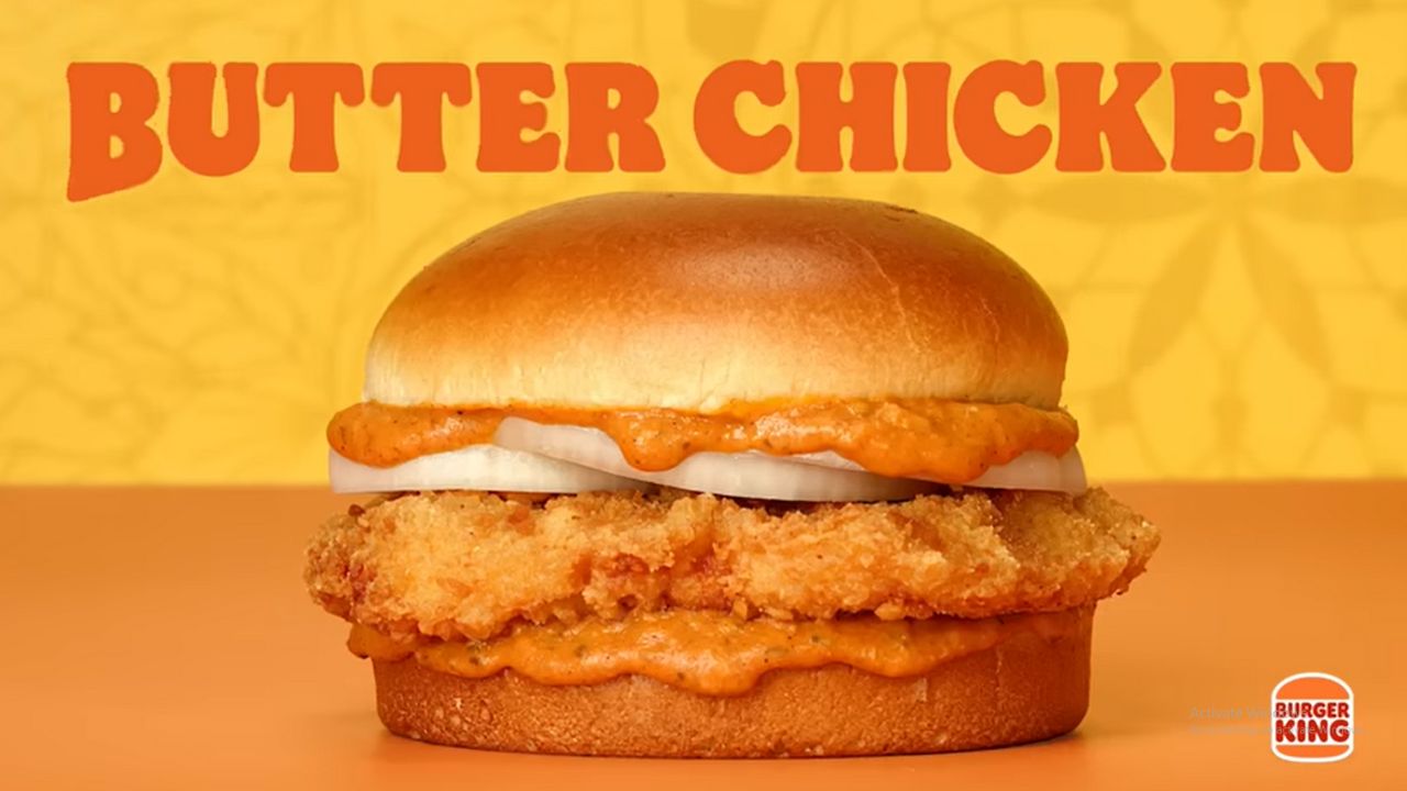 new Burger King Butter Chicken Crispy Sandwich Canada