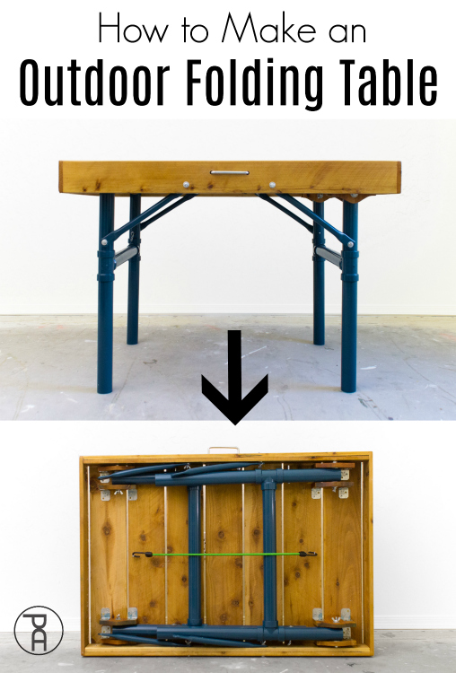 How to Make a Folding Table (20 DIY Folding Table Plans)  Outdoor folding  table, Folding table legs, Diy table legs