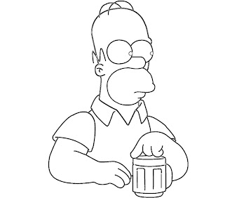 #4 The Simpsons Coloring Page