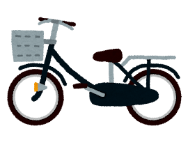 自転車のイラスト「黒」