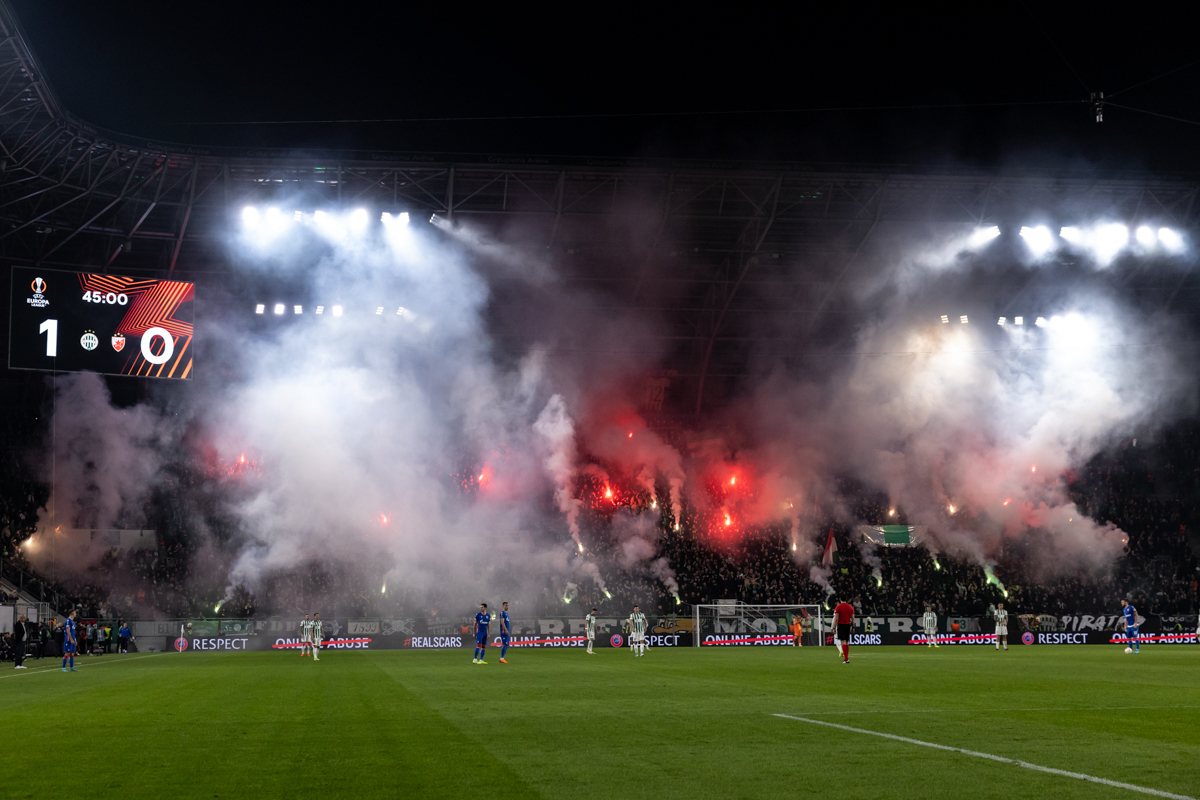 Ferencvárosi TC - FK Crvena Zvezda 2 : 1, 2022.10.13. (képek, adatok) •  UEFA Európa Liga csoportkör 4. forduló •