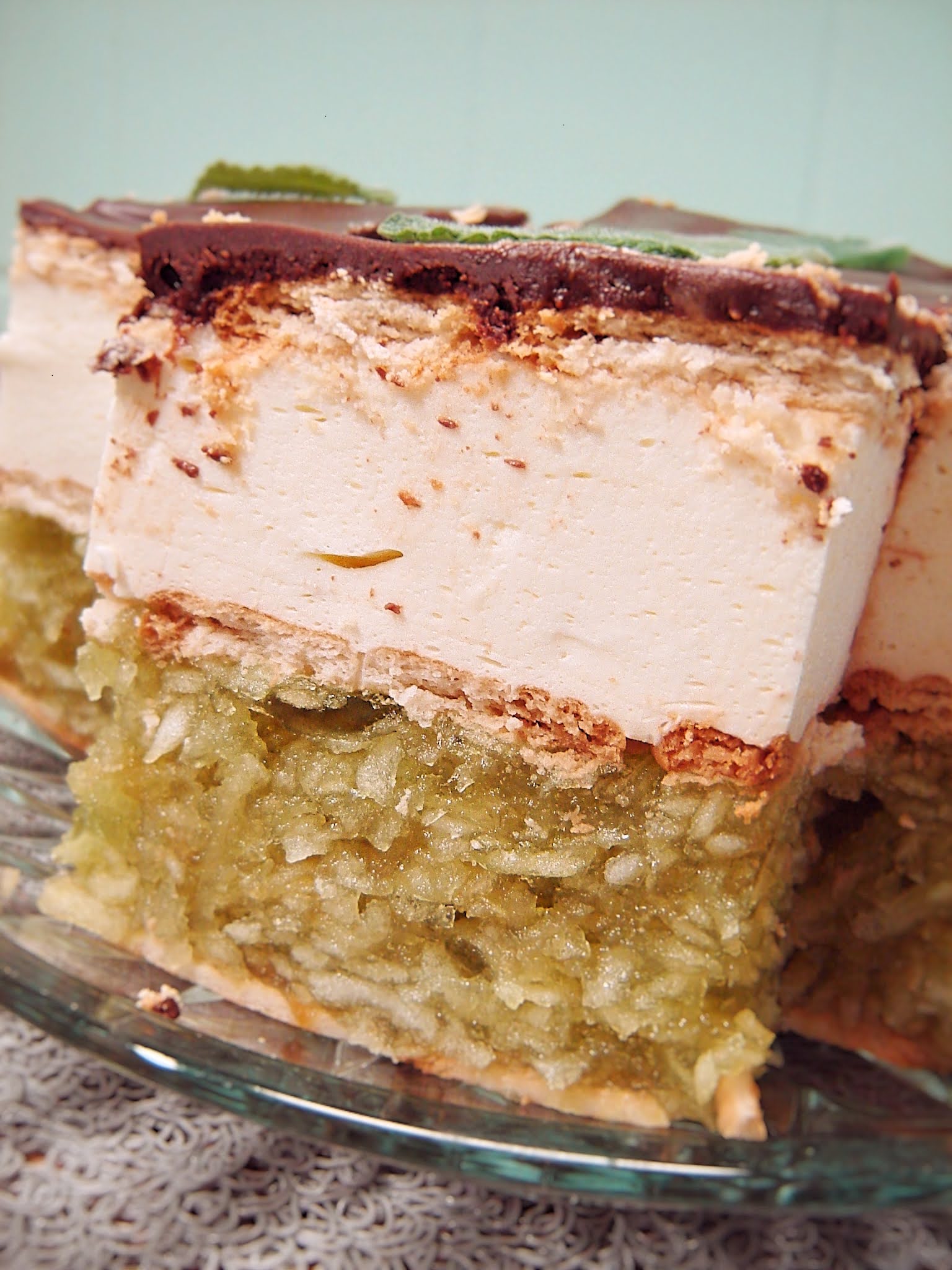 Ciasto Zielone Jabłuszko (bez pieczenia)