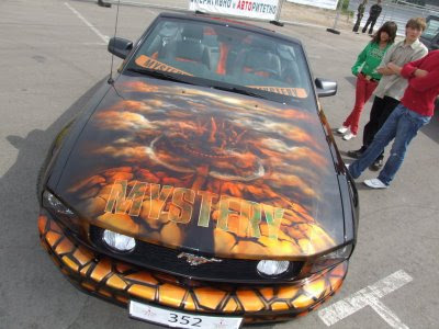 Mustang Auto Airbrush Mystery Theme Picture