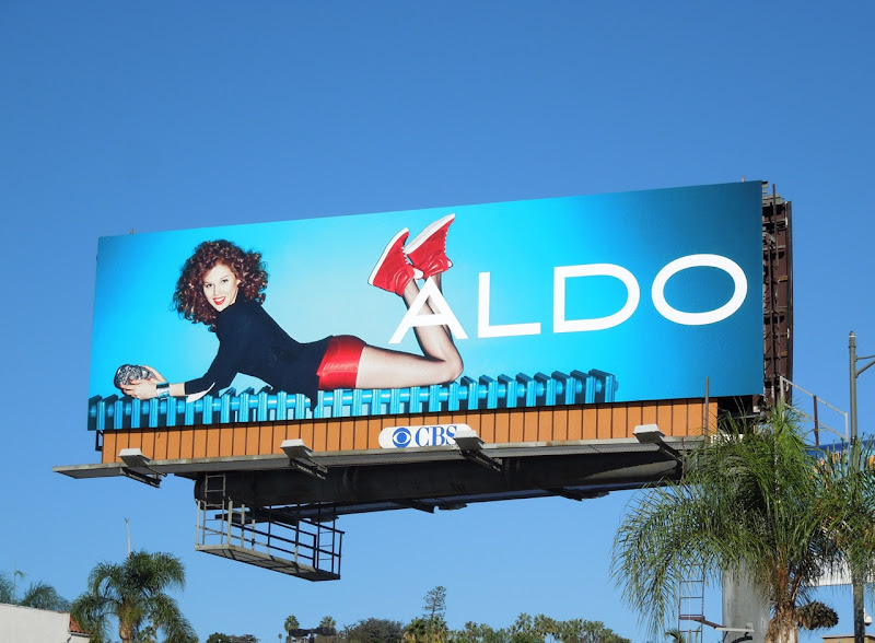 Aldo Shoes red hotpants billboard FW 2012