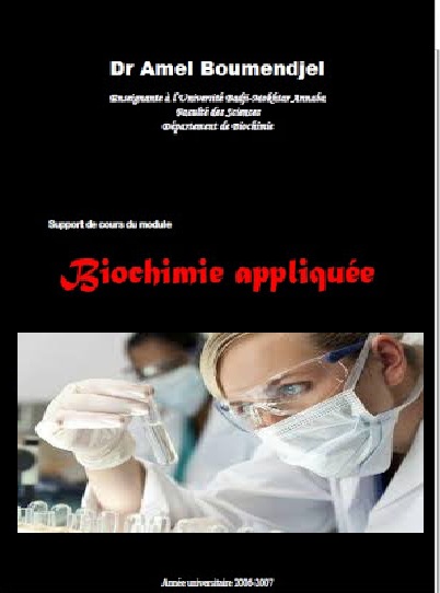 Support de cours du module Biochimie appliquée