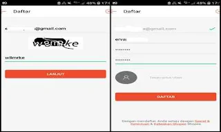 Cara membuat akun shopee dengan alamat email