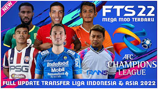 Download FTS 22 Android Full Update Transfer Liga Indonesia & Asia 2022
