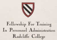 "Radcliffe College Announcement of Fellowship for Training in Personnel Administration, April 1, 1937. Harvard-Radcliffe Program in Business Administration Records. Radcliffe College Archives, Schlesinger Library, Radcliffe Institute, Harvard University."