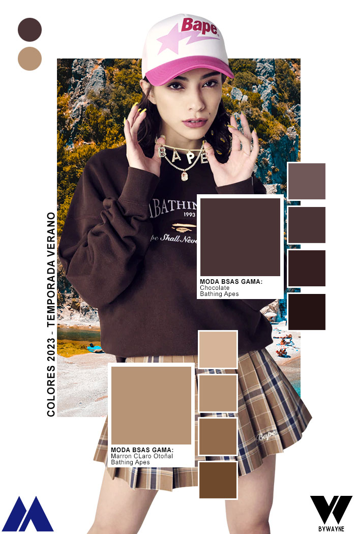 chocolate y beige colores de moda 2023