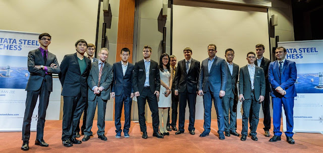 Participantes del Tata Steel Chess Masters 2016 (Foto: Alina l'Ami)