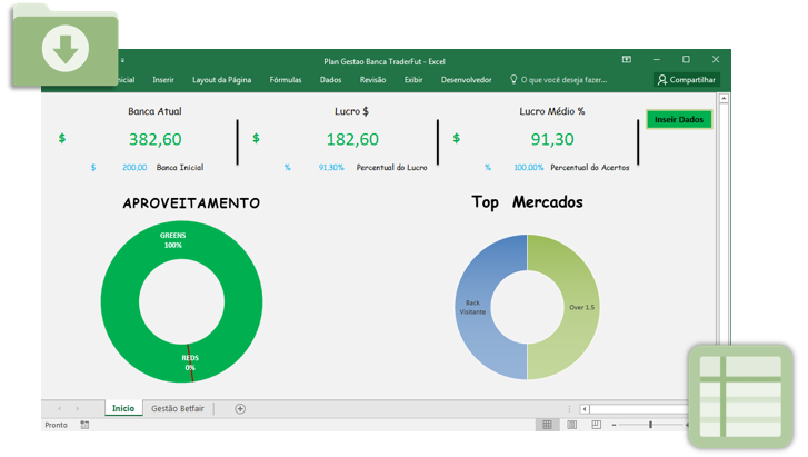 Planilha Gestão de Banca para Trading Esportivo (grátis)