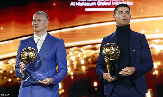 Ronaldo with Haaland