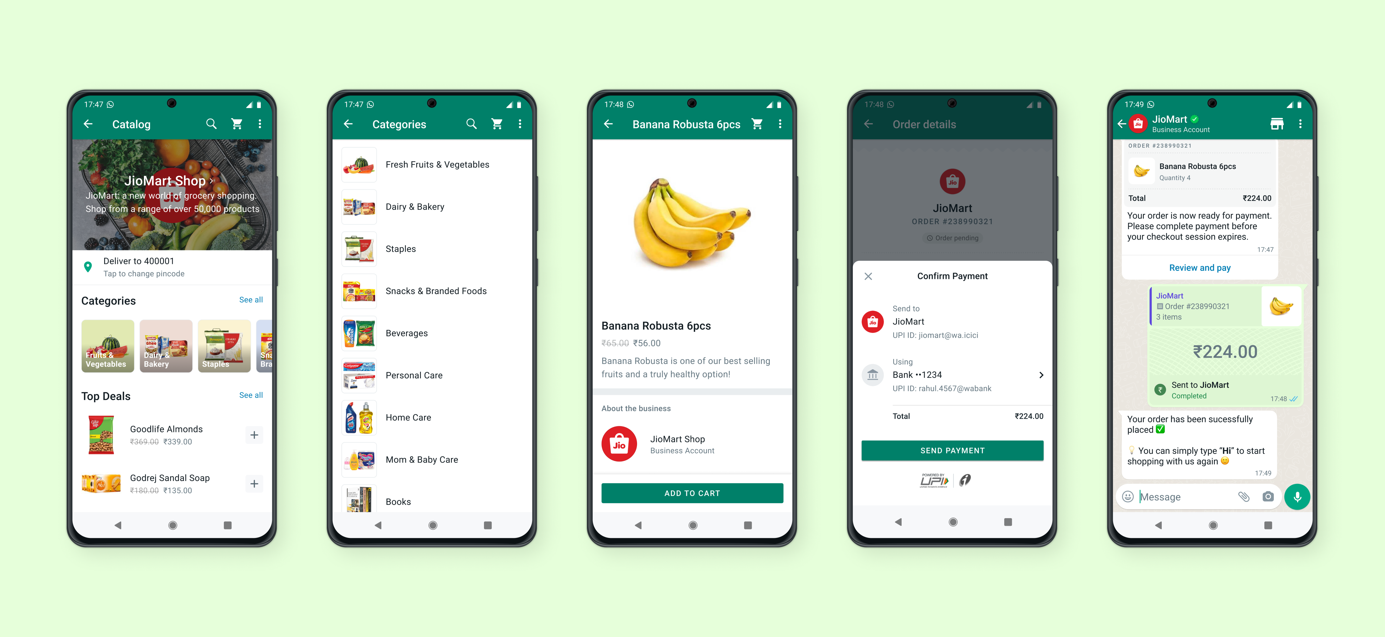 Facebook and Jio launch end to end shopping on WhatsApp