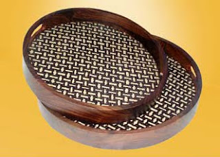 Unique Wood Basket, wood handicraft