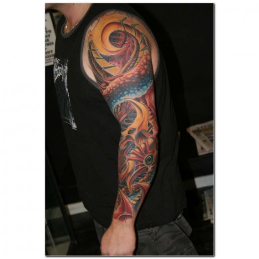 Fantastic Full Arm Tattoo Designs For 201112