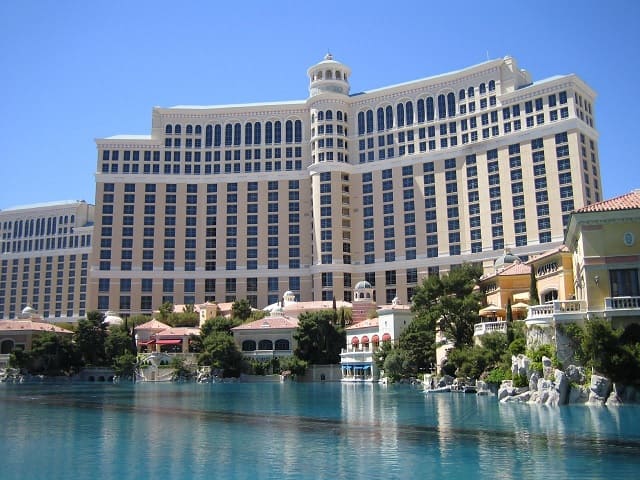 The Bellagio is one of the most iconic hotels in Vegas, famous for its stunning fountains and luxurious amenities.