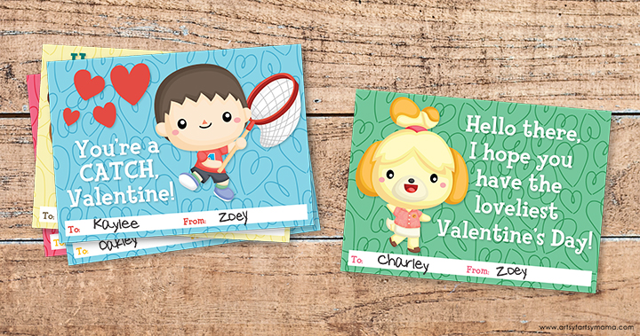 Free Printable Animal Crossing Valentines