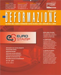 Deformazione 191 - Febbraio 2013 | ISSN 1973-7270 | CBR 96 dpi | Mensile | Professionisti | Lamiera | Laser | Materiali
Strumento utile per il lavoro di chi ha fatto della lamiera il fulcro della propria attività, Deformazione è la più aggiornata rivista tecnica specializzata sulla lavorazione della lamiera e su tutte le altre tecniche di deformazione plastica dei metalli. La rivista, segue da vicino uno dei comparti industriali della macchina utensile più vivaci e dinamici, caratterizzato da una costante evoluzione e un continuo rinnovamento tecnologico che Deformazione, cronista attenta di ciò che accade nel proprio settore di riferimento, racconta ai lettori con competenza e obbiettività, in un linguaggio consono ma semplice. I contenuti della rivista sono il frutto delle esperienze dirette maturate dalla redazione a stretto contatto con i costruttori e i lettori che sono i veri protagonisti del settore, ognuno con la propria storia e il proprio bagaglio di esperienze, competenze e applicazioni. Ampia la tipologia degli argomenti trattati, che spaziano dal taglio dei formati lamiera con tecnologia laser, plasma e water-jet, alle tecniche più convenzionali come lo stampaggio a freddo e a caldo, la piegatura e la saldatura con processi MIG/MAG, TIG e laser.