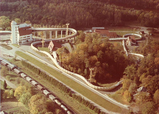 Siguldas bobsleja un kamaniņu trase. Sigulda. Autors nezināms. Foto no J.I.Čivča personīgā arhīva