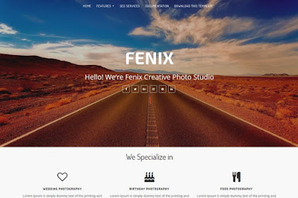 Fenix Creative Photo Studio Blogger Template