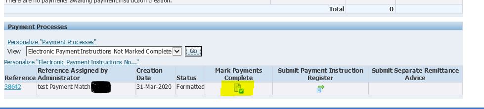 How to Confirm/Complete Payment Batch in Oracle apps r12 : Funds Disbursement Process Manager in Payment Process Request
